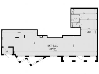 Продажа помещения свободного назначения 224.7 м²