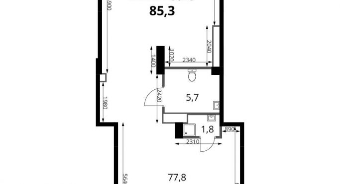 Продажа помещения свободного назначения 85.3 м², Донская улица - фото 1
