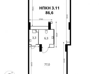 Продажа помещения свободного назначения 86.4 м²