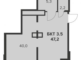 Продажа помещения свободного назначения 47.2 м²