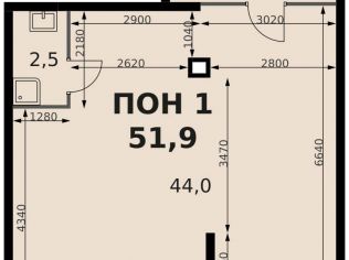Продажа помещения свободного назначения 51.9 м²