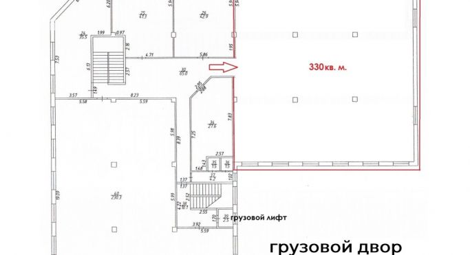 Аренда склада 330 м², Адмиральская улица - фото 1