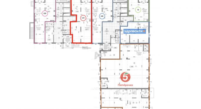 Аренда помещения свободного назначения 123 м², Центральная улица - фото 2