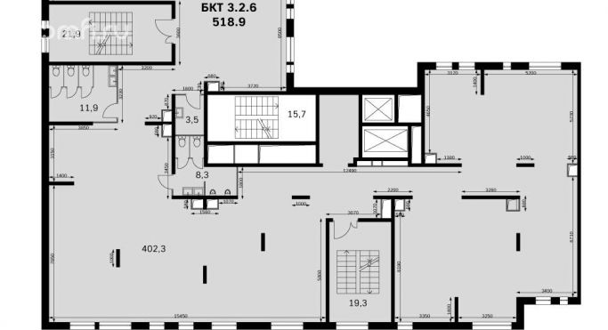Продажа офиса 510.6 м², Римский проезд - фото 1