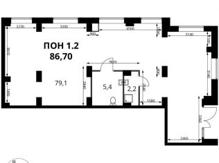 Продажа помещения свободного назначения 86.7 м²