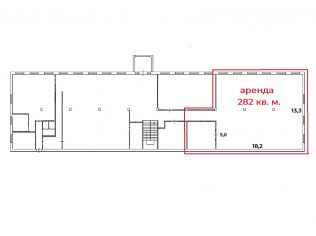 Аренда помещения свободного назначения 282 м²