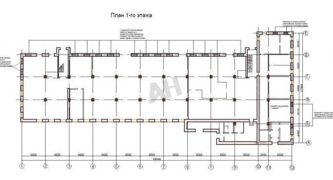 Аренда помещения свободного назначения 1846 м², Фабричная улица - фото 2