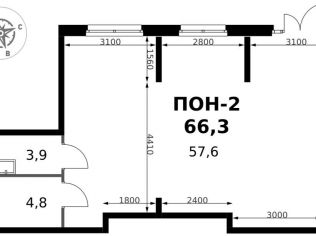 Продажа помещения свободного назначения 66.3 м²