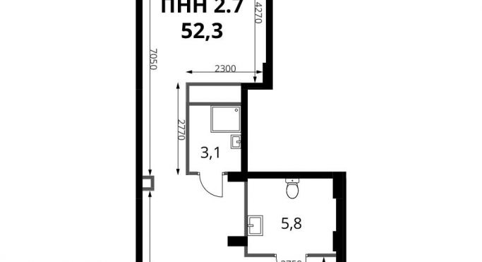 Продажа помещения свободного назначения 52.3 м², Комсомольская улица - фото 1