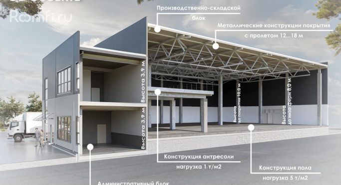 Продажа склада 1338 м², Коммунальная улица - фото 3