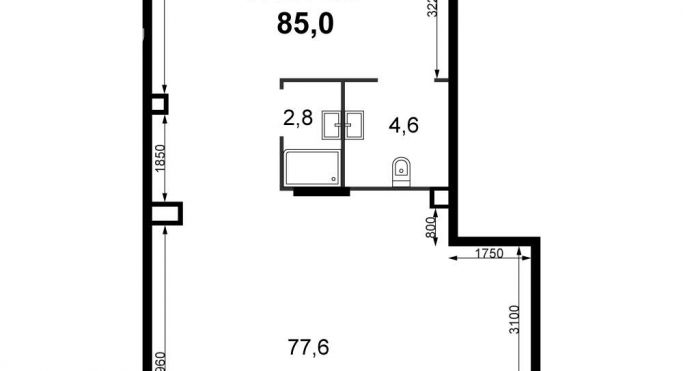 Продажа помещения свободного назначения 85 м² - фото 1