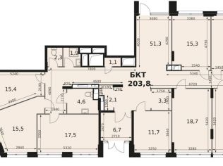 Продажа помещения свободного назначения 203.8 м²