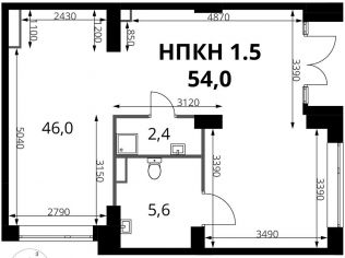 Продажа помещения свободного назначения 54 м²