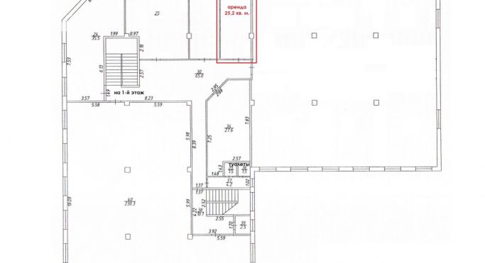 Аренда торгового помещения 25.2 м², Адмиральская улица - фото 1