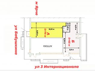 Аренда торгового помещения 140 м²
