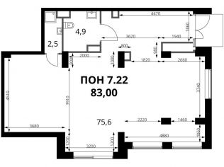 Продажа помещения свободного назначения 83 м²