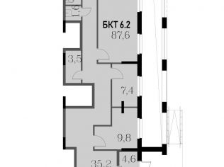 Продажа помещения свободного назначения 87.6 м²