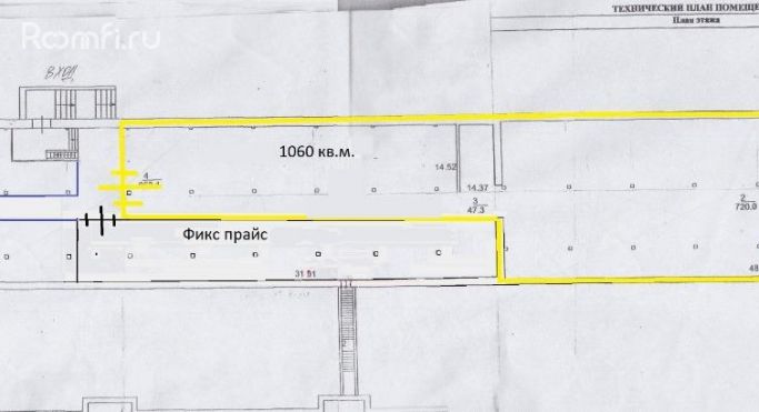 Аренда торгового помещения 1300 м², Спортивная улица - фото 1