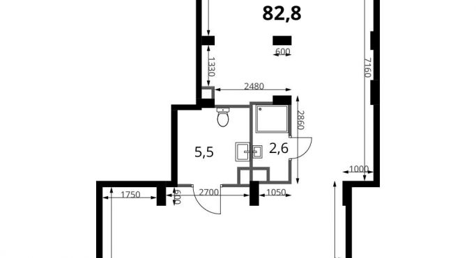Продажа помещения свободного назначения 82.8 м², Комсомольская улица - фото 1