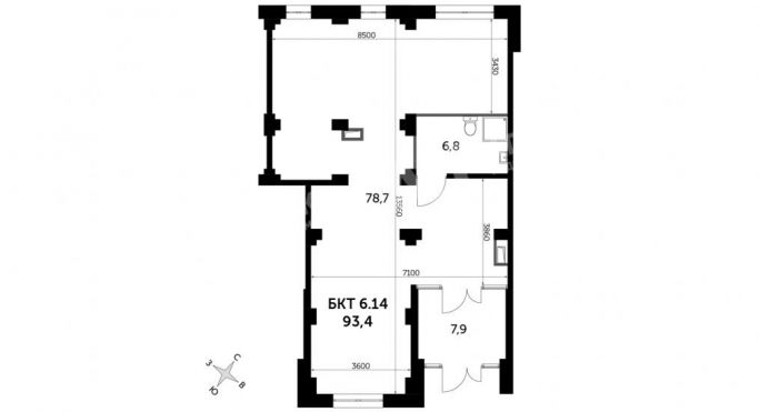 Продажа помещения свободного назначения 94 м², Рождественская улица - фото 3