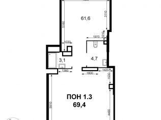Продажа помещения свободного назначения 69.4 м²