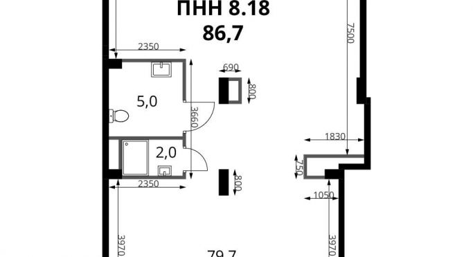 Продажа помещения свободного назначения 86.7 м², Комсомольская улица - фото 1