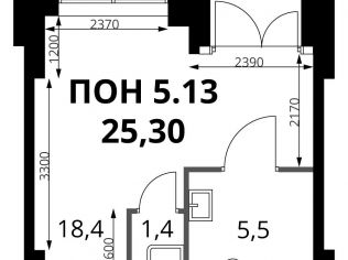 Продажа помещения свободного назначения 25.3 м²