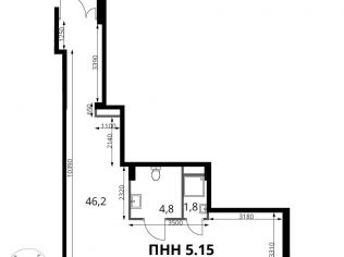 Продажа помещения свободного назначения 52.8 м²