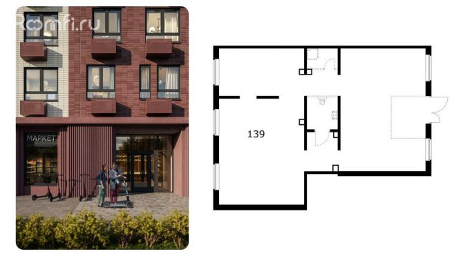 Продажа помещения свободного назначения 139 м², Реутовская улица - фото 1