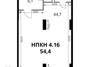 Продажа помещения свободного назначения 54.4 м²