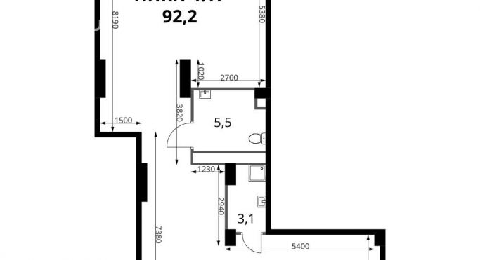 Продажа помещения свободного назначения 92.2 м², Донская улица - фото 1