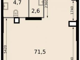 Продажа помещения свободного назначения 78.8 м²