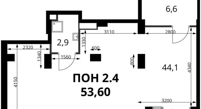 Продажа помещения свободного назначения 53.6 м² - фото 1