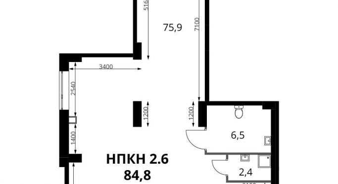 Продажа помещения свободного назначения 84.8 м², Донская улица - фото 1