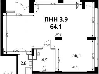 Продажа помещения свободного назначения 64.1 м²