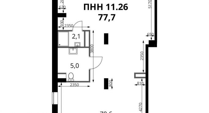 Продажа помещения свободного назначения 77.7 м², Комсомольская улица - фото 1
