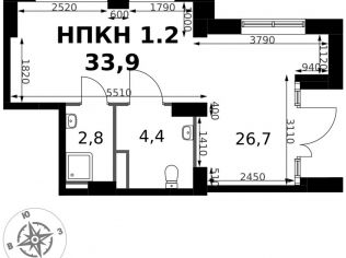 Продажа помещения свободного назначения 33.9 м²