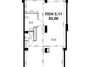 Продажа помещения свободного назначения 83 м²