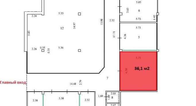Аренда торгового помещения 60.5 м², Красногорский бульвар - фото 2