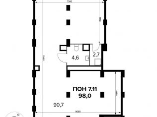Продажа офиса 98 м²