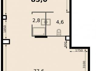 Продажа помещения свободного назначения 85 м²