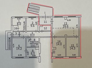 Аренда торгового помещения 61.9 м²