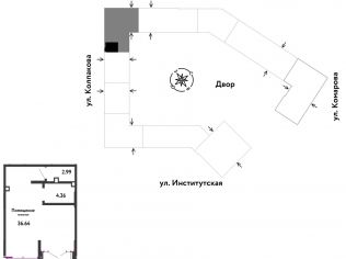 Продажа помещения свободного назначения 44 м²