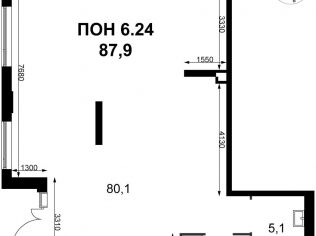 Продажа помещения свободного назначения 87.9 м²