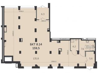 Продажа офиса 159.5 м²