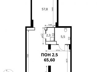 Продажа помещения свободного назначения 65.6 м²