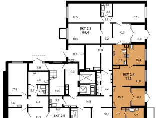 Аренда помещения свободного назначения 71.2 м²