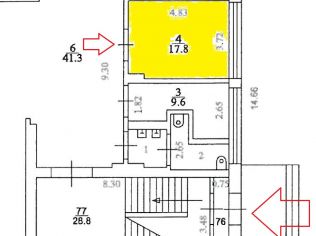 Аренда торгового помещения 17.8 м²