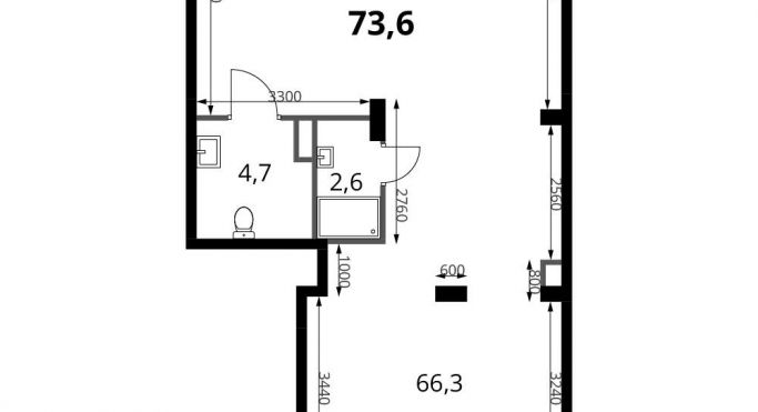Продажа помещения свободного назначения 73.6 м², Комсомольская улица - фото 1
