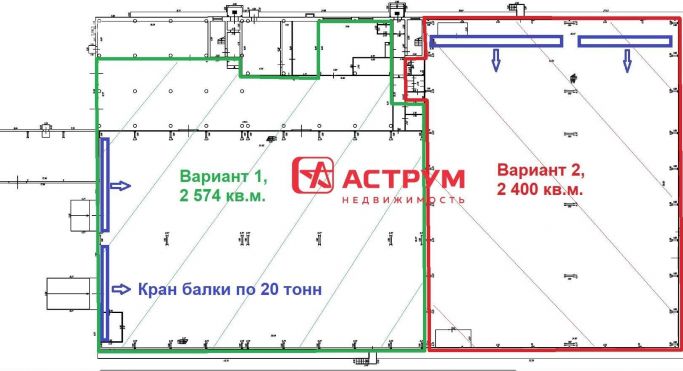 Аренда производственного помещения 2400 м², Транспортный проезд - фото 2